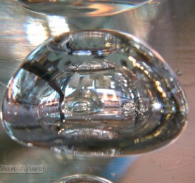 Foto de esfera de vidrio